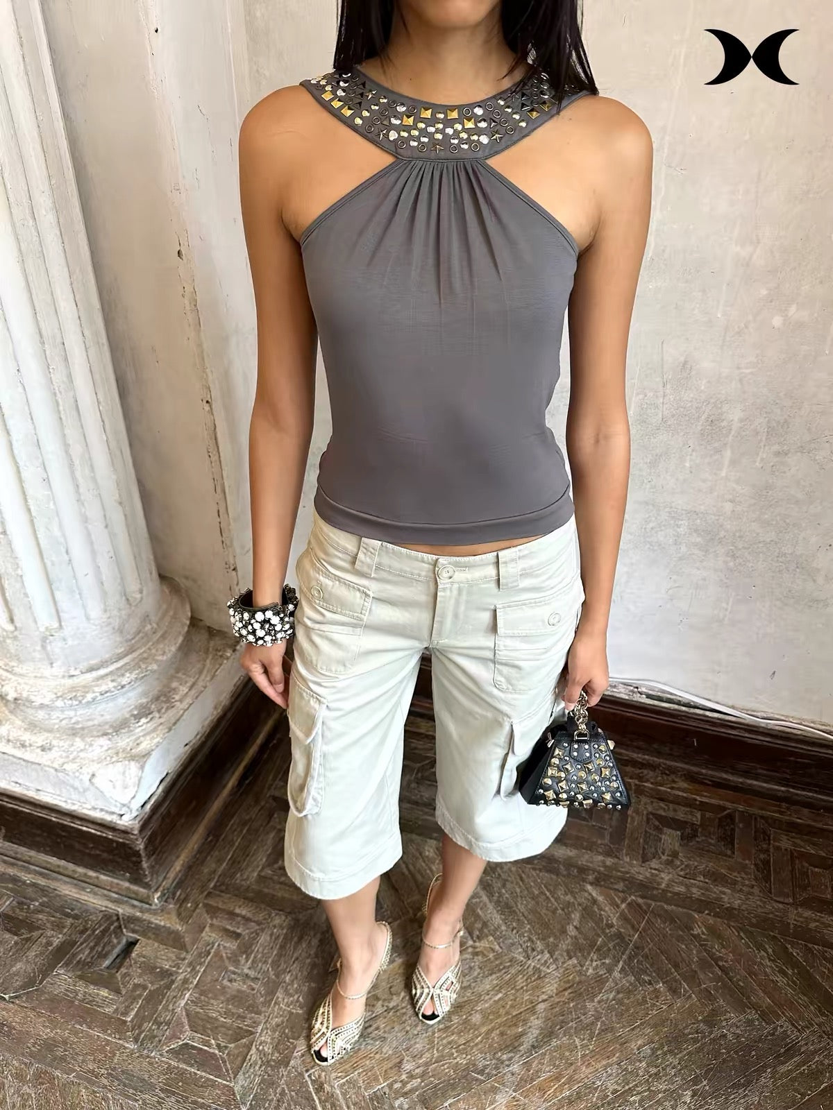 Riley Studded Reversible Top | lolsobnyc