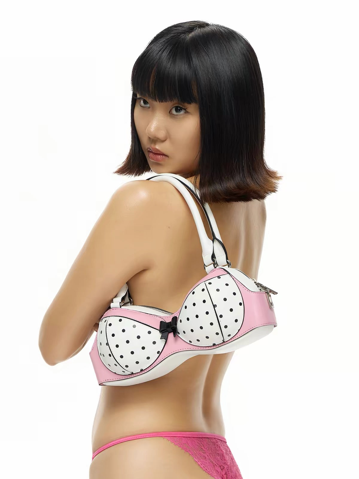 Polka Dot Bra Shoulder Bag