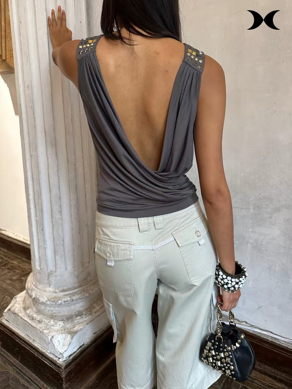 Riley Studded Reversible Top | lolsobnyc