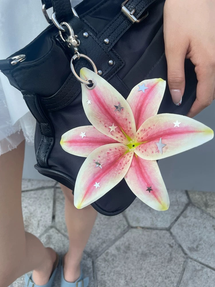 Bloom Lily Bag Charm & Necklace Set