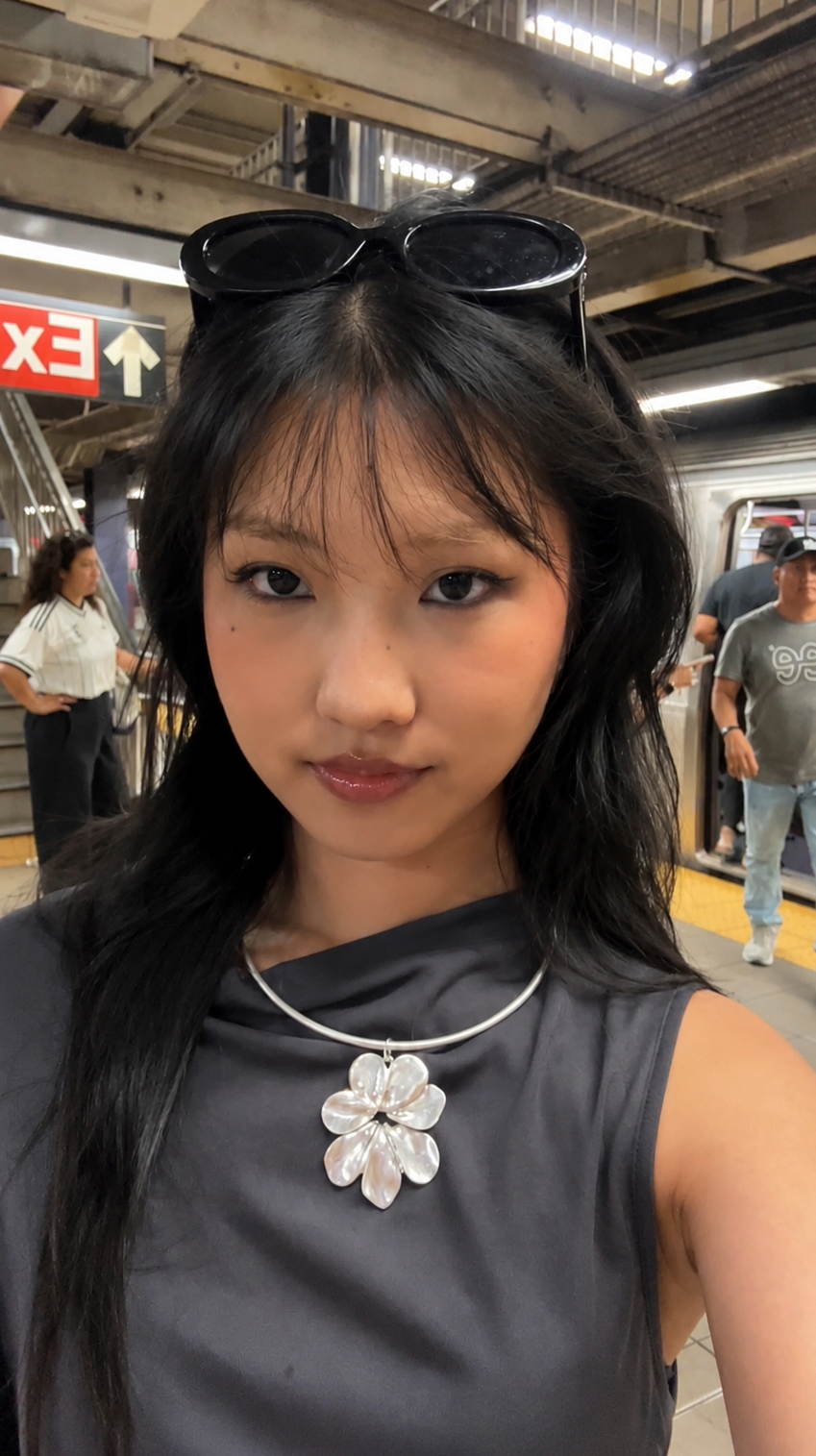 Silver Flower Statement Cuff Necklace